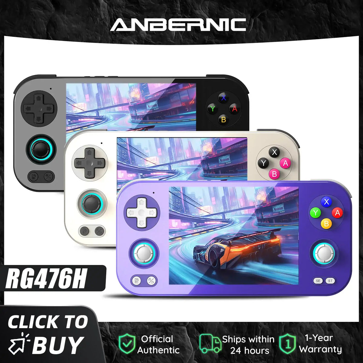Console de jeu portable Android ANBERNIC RG476H
