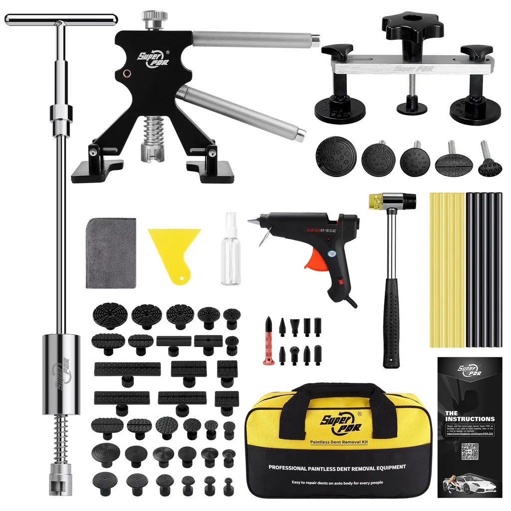 Kit de reparación de abolladuras de coche PDR sin pintura, herramientas profesionales para eliminar abolladuras, extractor de reparación de abolladuras de coche, herramienta para daños por granizo
