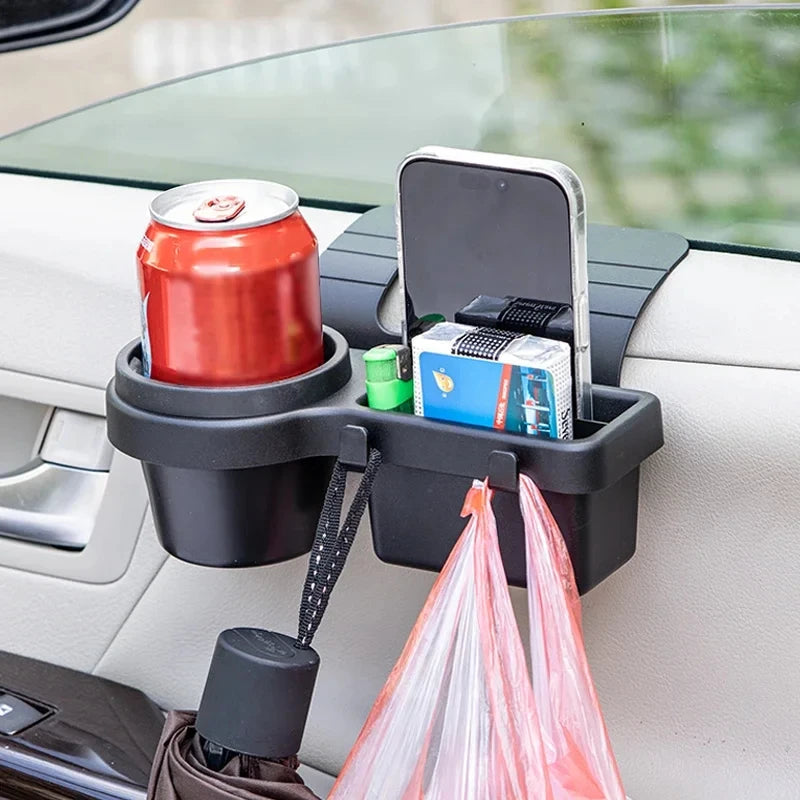 Car Cup Stand Phone Holder Mount Tray Side Door Window Storage Barrel Green Sir Loin