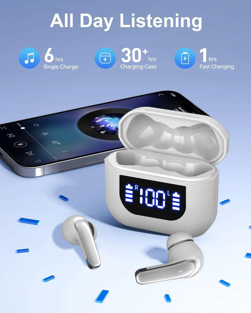 K07 Wireless Earphones Bluetooth Active Noice Cancellation Wireless Green Sir Loin