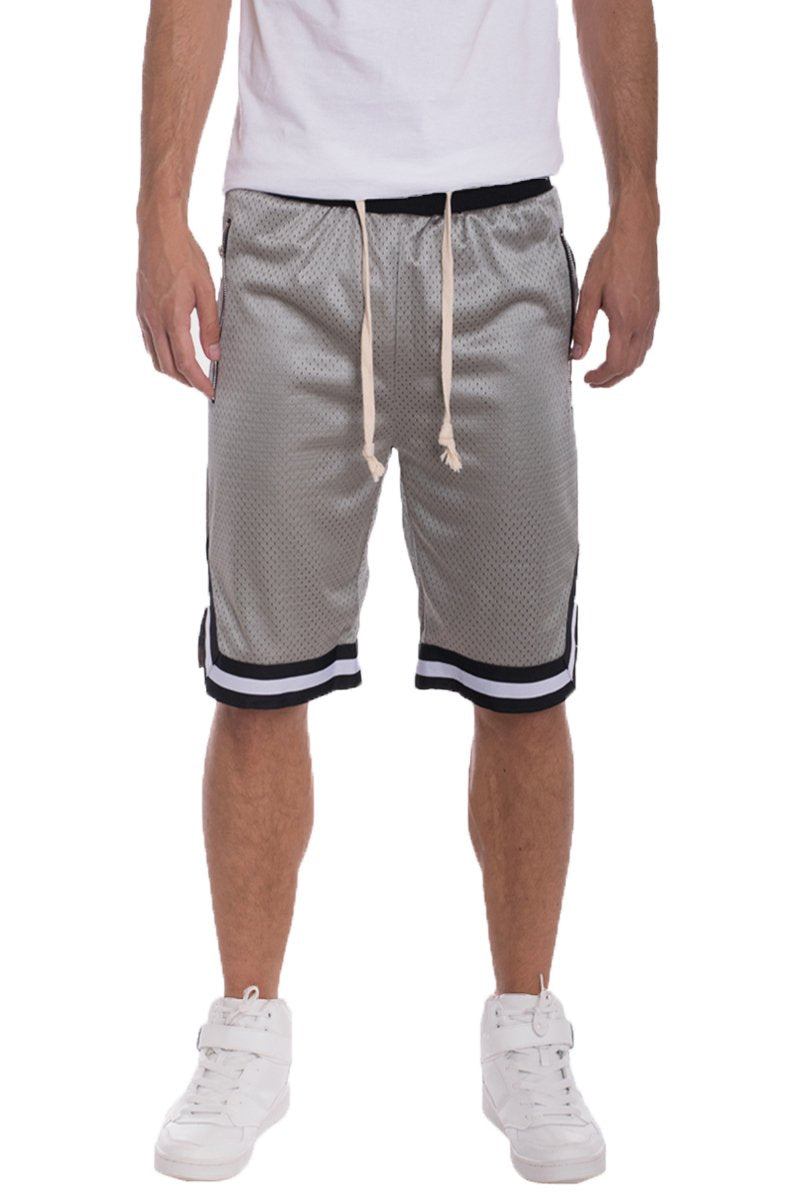 Solid Mesh Basketball Active Shorts Lime Milo