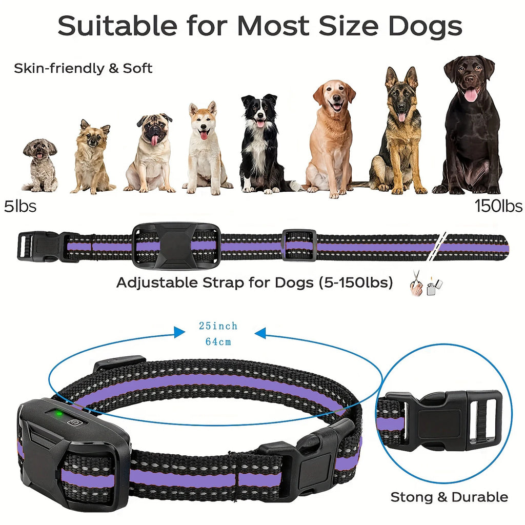 3300Ft elektrisches Hundetrainingshalsband mit Fernbedienung, wasserdicht, für Haustiere mit 5-120lbs, für Welpen, mit Vibration, Stromreiz und Signalton