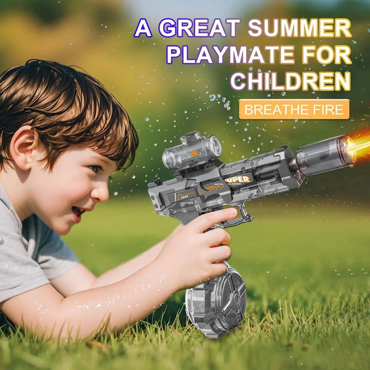 Elektrische Wasserpistole, automatischer Spritzblaster und Wasserspritzer, Sommer-Spielzeug für Strand, Pool und Partys im Freien, Geschenk für Erwachsene und Kinder