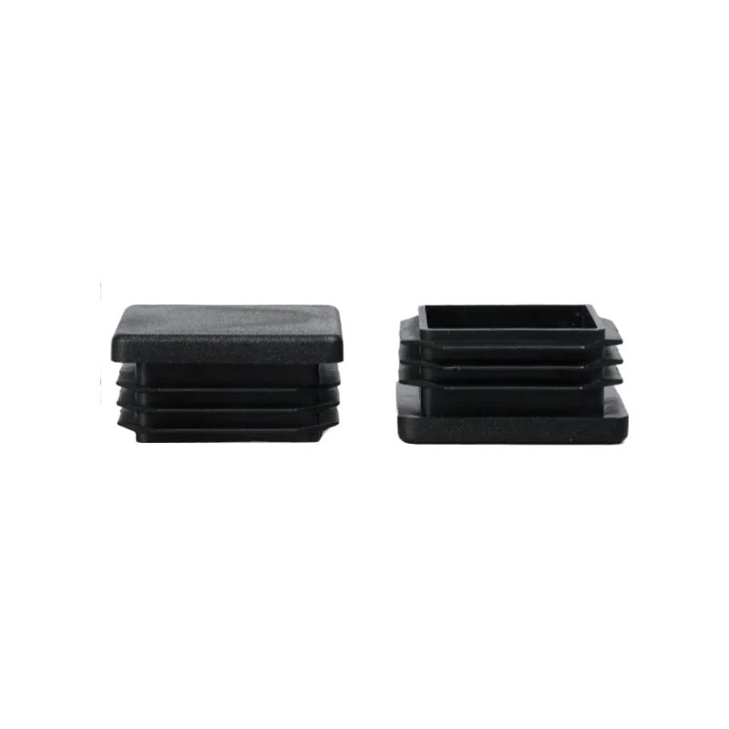 13x13mm-120x120mm Square Plastic Black Blanking End Caps Furniture Leg Tube Pipe Inserts Plugs Bung Decorative Dust Cover