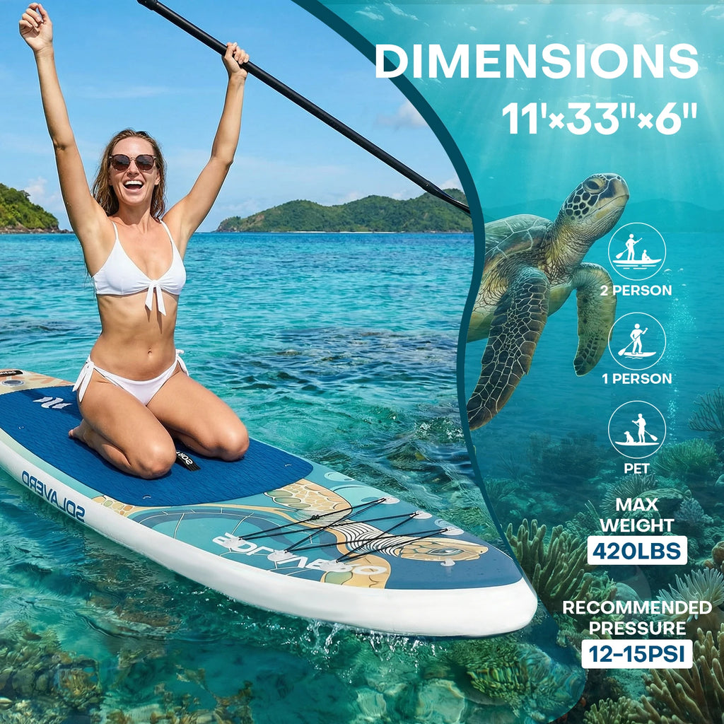 Tabla de paddle surf inflable – EVA antideslizante, accesorios completos