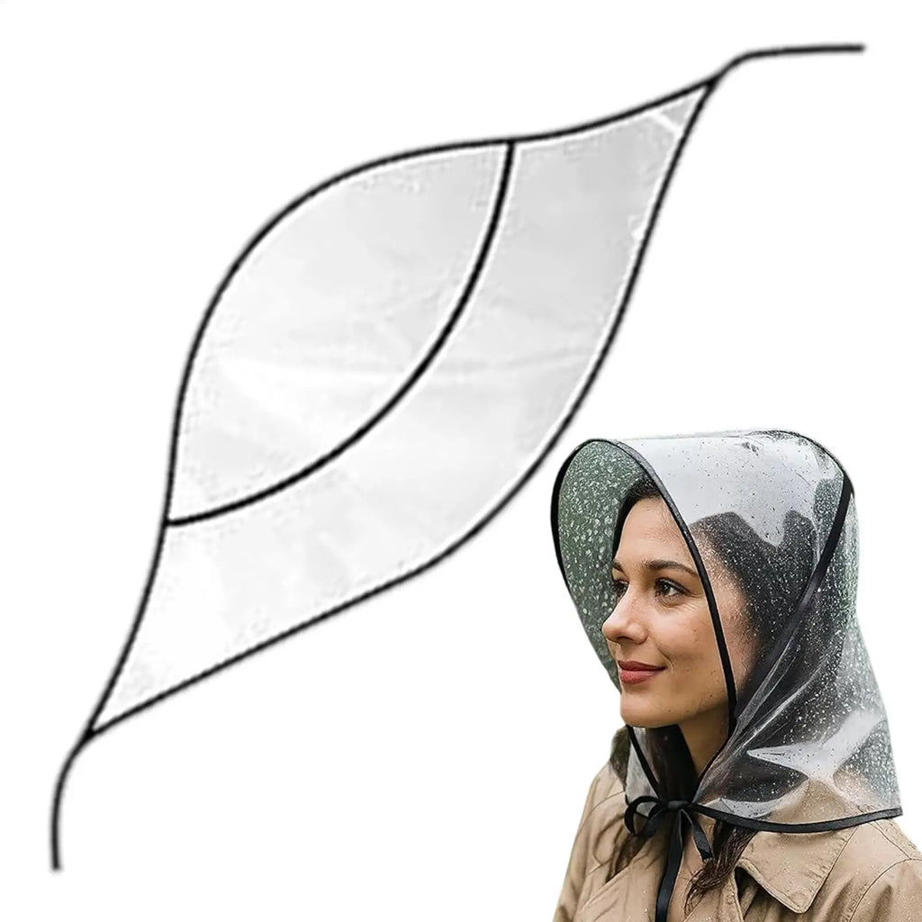 Sombrero de lluvia transparente, reutilizable e impermeable con ala ancha para mujer, para viajes al aire libre, senderismo, jardinería, compras, playa y protección contra el viento