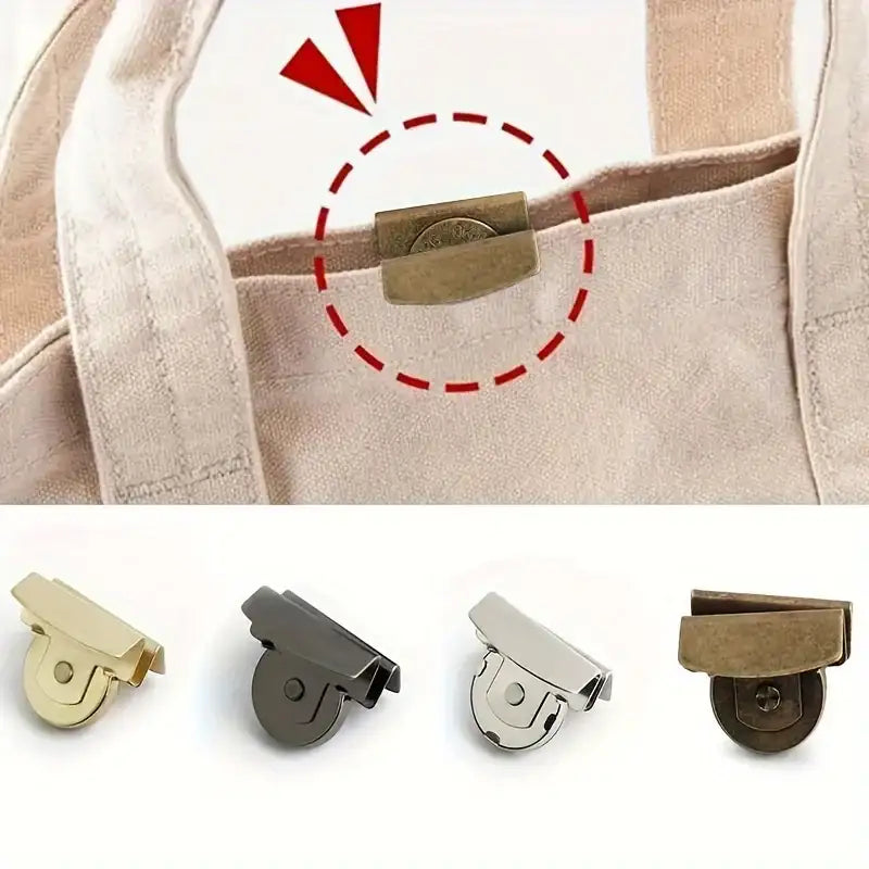 Boucle magnétique 8 pièces pour accessoires de sac, bouton-pression invisible sans couture pour sac 2030