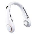 Nuevo mini ventilador de cuello portátil sin aspas, enfriador de aire recargable por USB, 5 velocidades, ventilador deportivo de verano, ventilador deportivo al aire libre