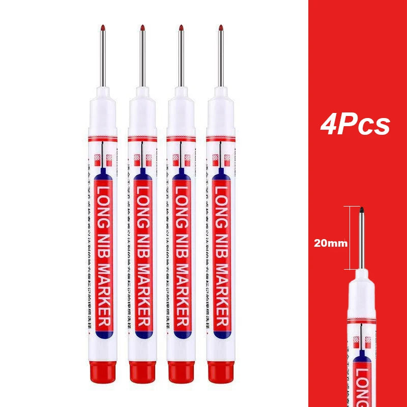 Marqueur à longue pointe étanche – Pointe de 2 cm, pack de 4 à 100
