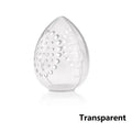 Empty Makeup Sponge Storage Box Plastic Egg Shaped Cosmetic Puff Organizer Rack Portable Makeup Blender Holder Stand Drying Box