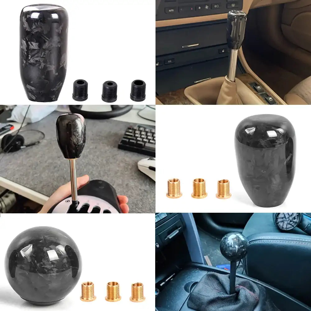 Universeller Schaltknauf aus geschmiedeter Carbonfaser für Autos, für manuelles und automatisches Getriebe, Schalthebel-Handball, Geschenk für Männer, SFN091