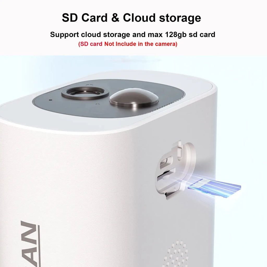 Cámara de seguridad solar ANRAN 2K de 3/5 MP, cámara inalámbrica para exteriores con Wi-Fi 2.4G, cámara con batería, foco, visión nocturna a color, no se puede añadir a NVR
