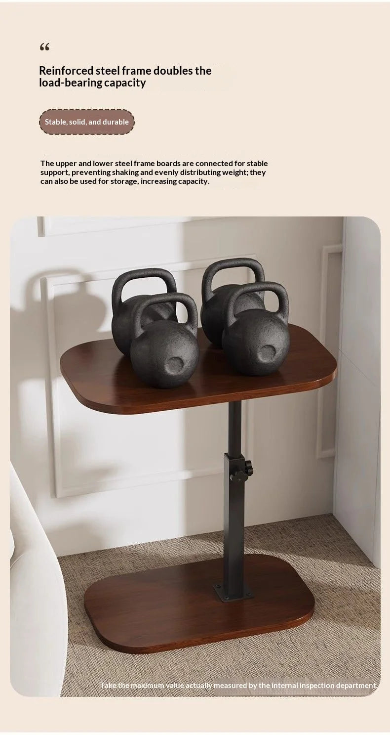 Adjustable Sofa Side Table Living Room Household Tea Table Small Coffee Table Bedroom Bedside Table Headboard Storage Rack