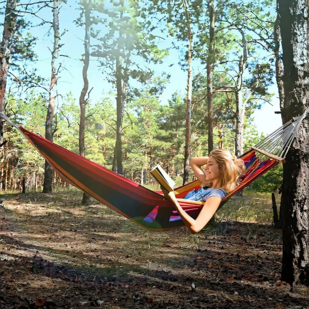 Gyroor Adjustable Stand Hammock – 600lb Capacity with Storage Bag