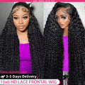 Deep Wave Human Hair Wig with HD Lace Options