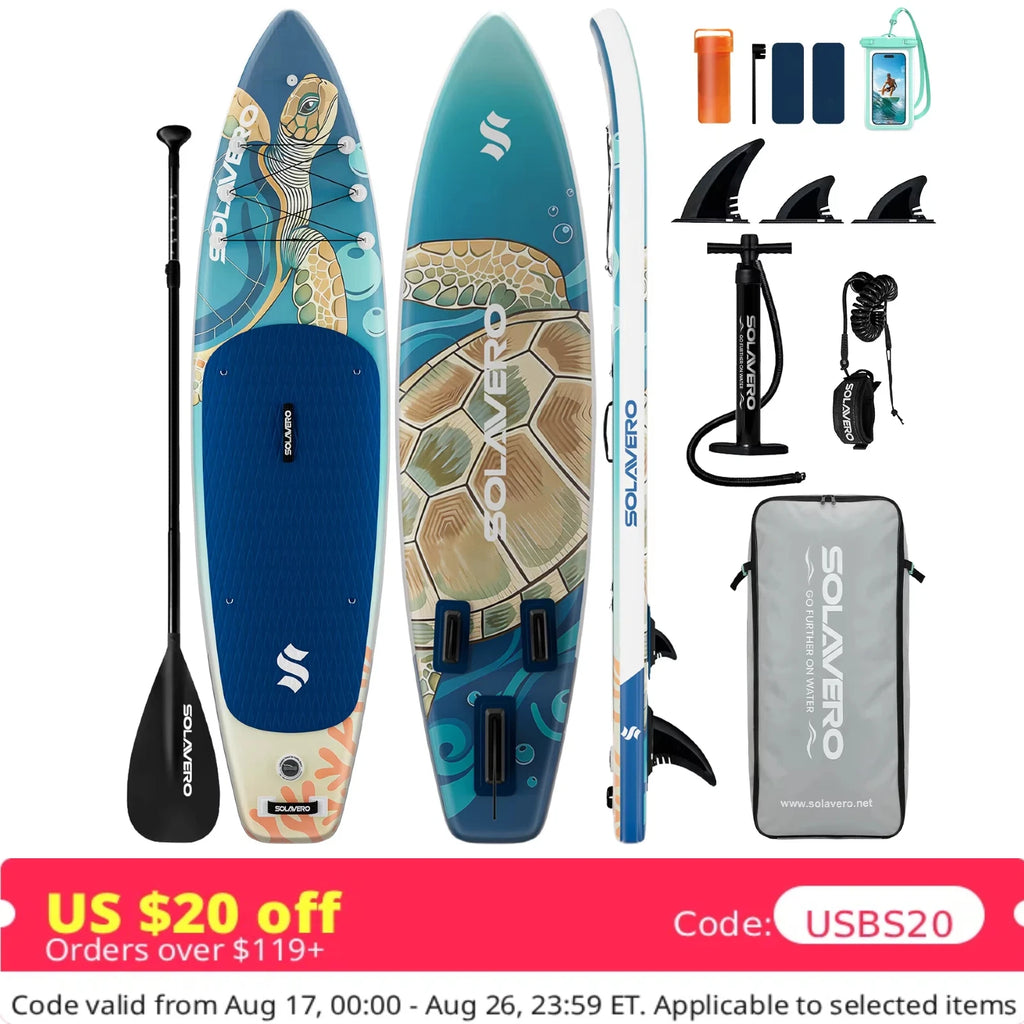 Tabla de paddle surf inflable – EVA antideslizante, accesorios completos