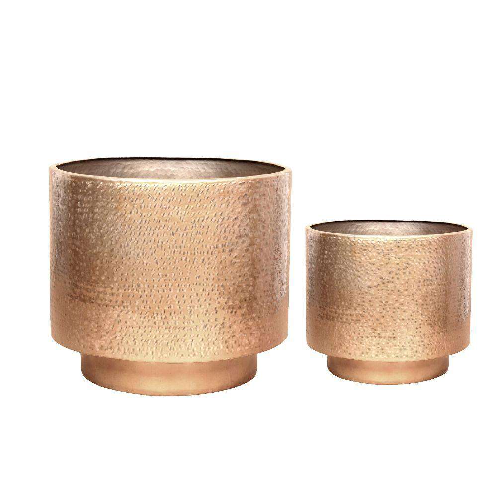 Sagi - Brass Mid-Century Floor Planter (Multiple Sizes)