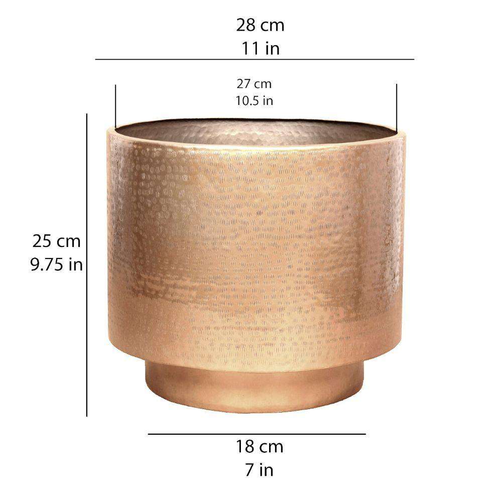 Sagi - Brass Mid-Century Floor Planter (Multiple Sizes)