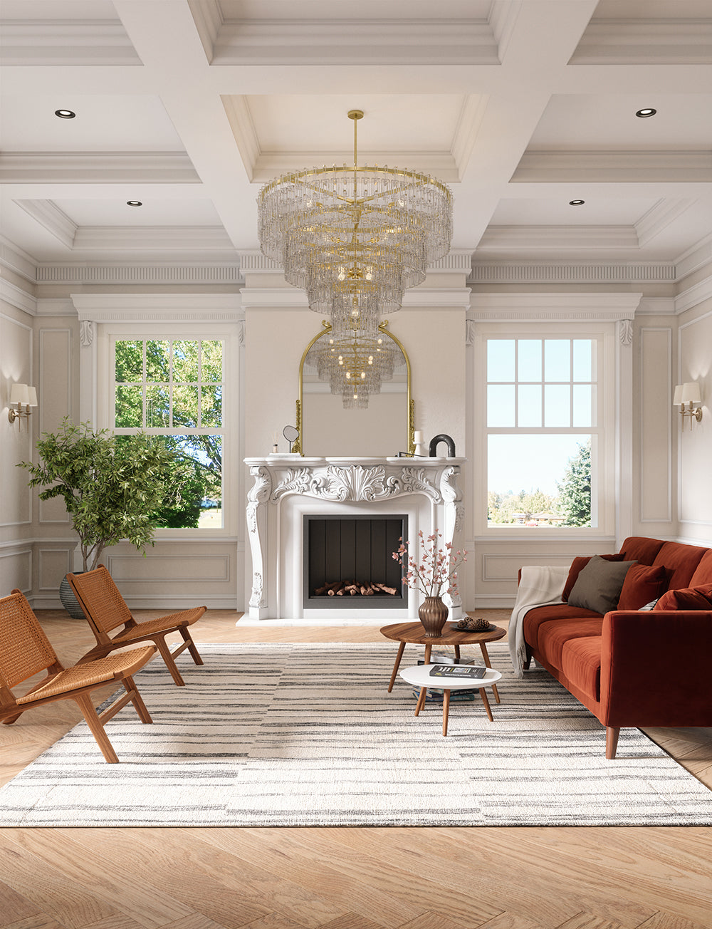 Sahara Ivory Grey Rug
