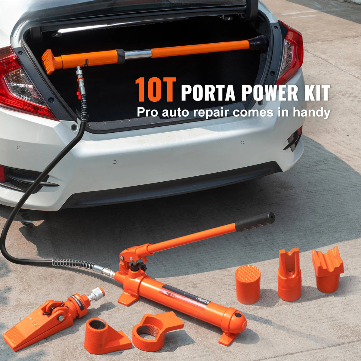 SucceBuy Porta Power Kit – 10/12T Hydraulic Jack, Body Repair