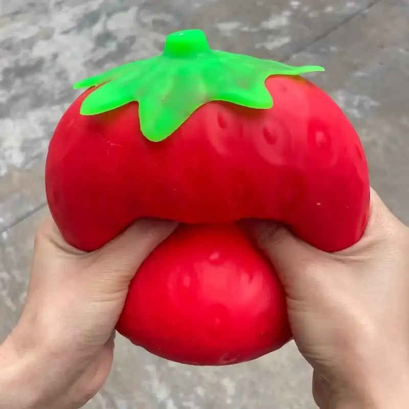 Juguete antiestrés y contra la ansiedad, fresa gigante, suave y de crecimiento lento, para adultos y regalo para amigos