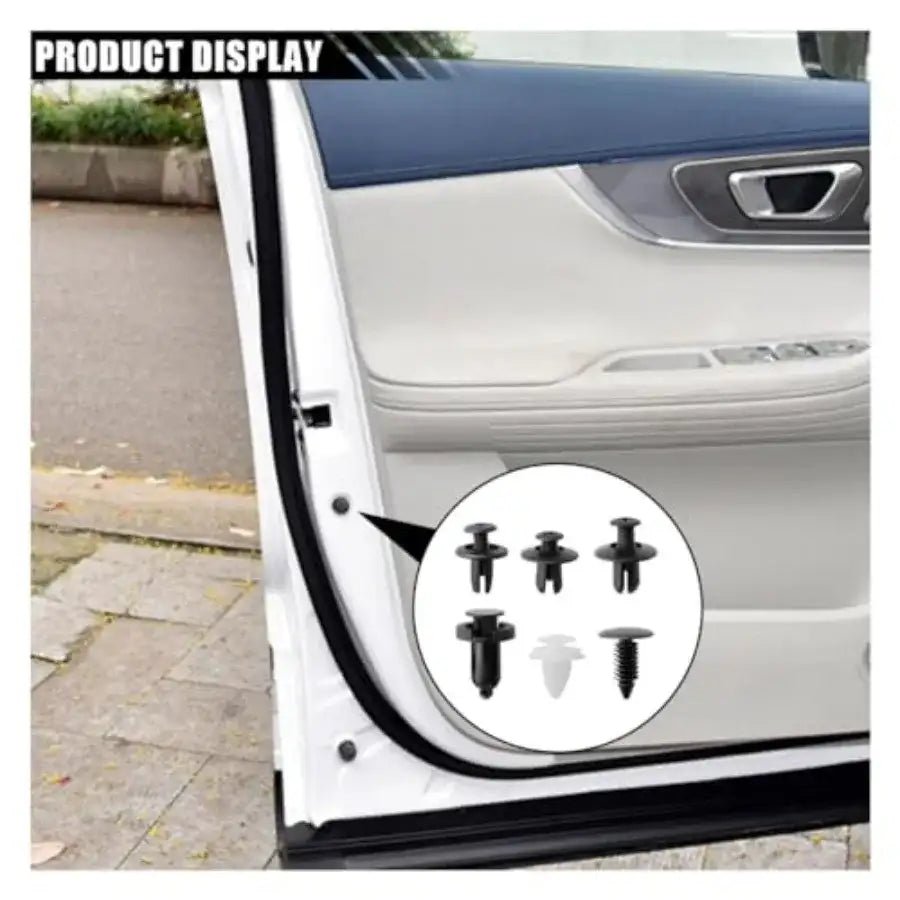 100PCS Plastic Car Body Trim Clips Universal Car Bumper Clips Rivets Fasteners Push Retainer Kit Auto Push Pin Rivets Set with