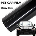 Glänzend schwarze Auto-Vinylfolie zur individuellen Gestaltung, wasserdichte PVC-Autodekoration, PET-Aufkleber, schützende Folie für Motorrad- und Autokarosserien