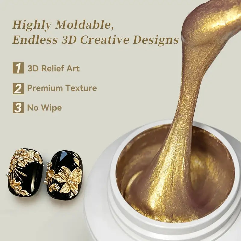Gel para uñas BORN PRETTY 3D Metal Painting – 5 ml