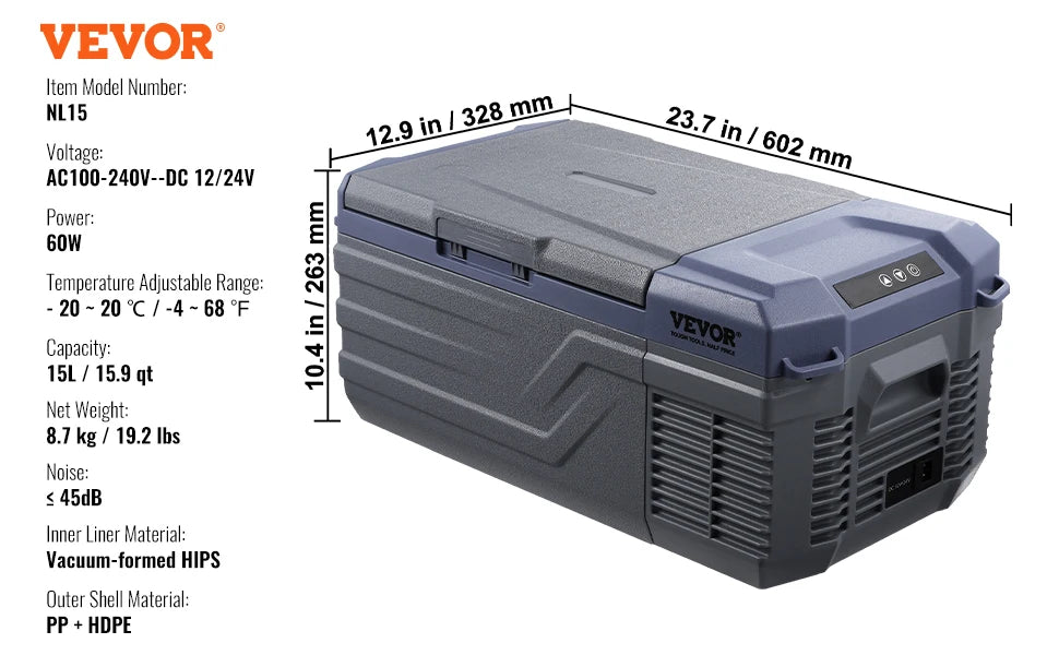 SucceBuy Tragbarer Auto-Kühlschrank – 8L-75L, Doppelzone, Bluetooth