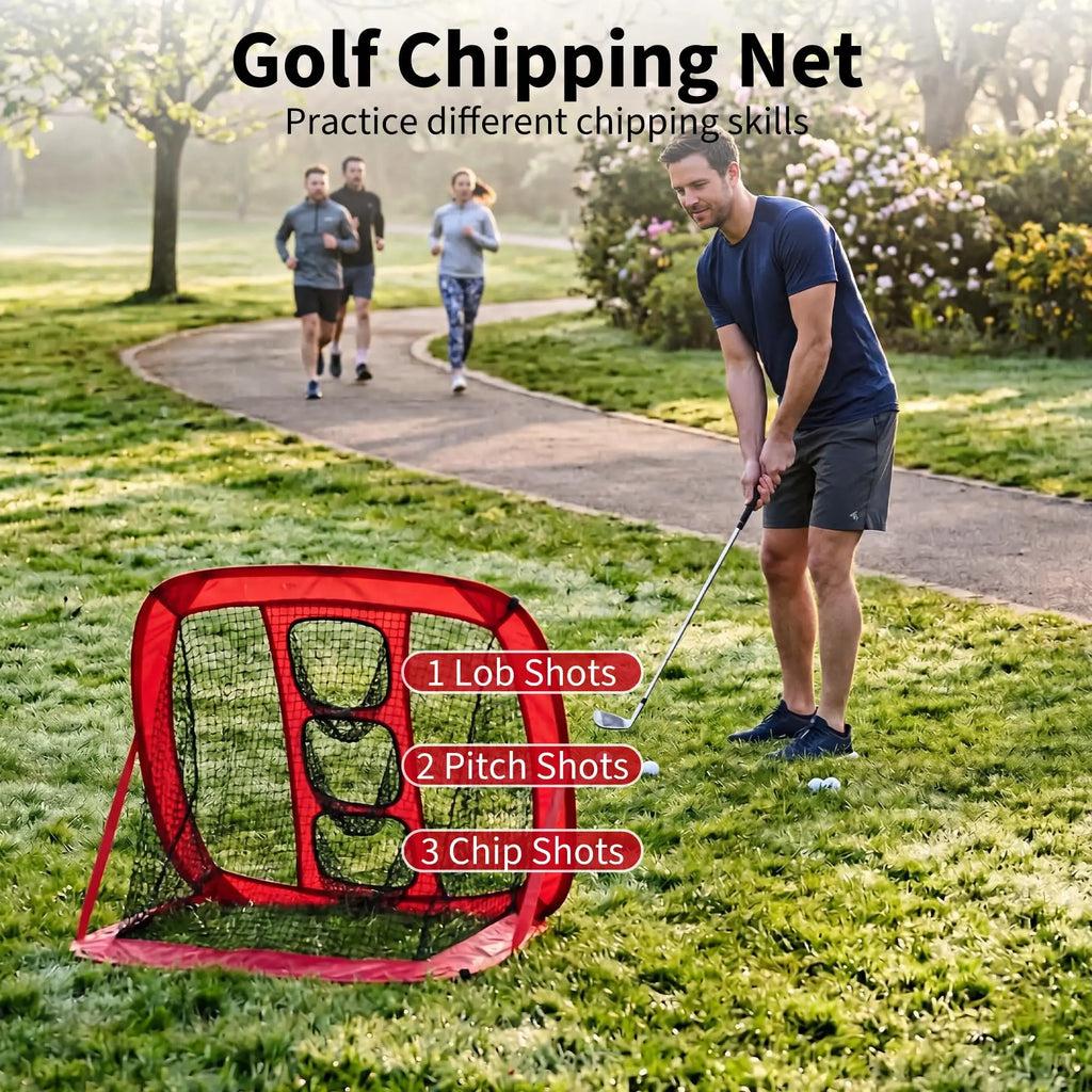 Set de red de práctica de golf de 10x7 pies – Entrenamiento en patio y espacios interiores