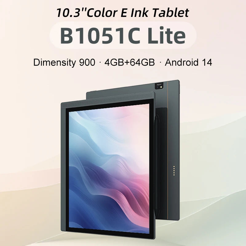 Lector de libros electrónicos Bigme B1051C Pro de 10.3'' con pantalla E-ink a color, sistema operativo Android 14, procesador Dimensity 1080, 8+256 GB, tableta de lectura electrónica, 300 PPI