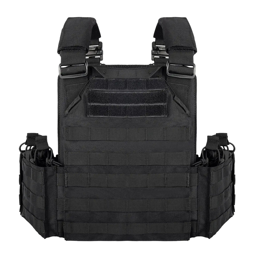 YAKEDA Gilet tactique extérieur en nylon 1000D à dégagement rapide avec système réglable et Molle pour la chasse et l'airsoft