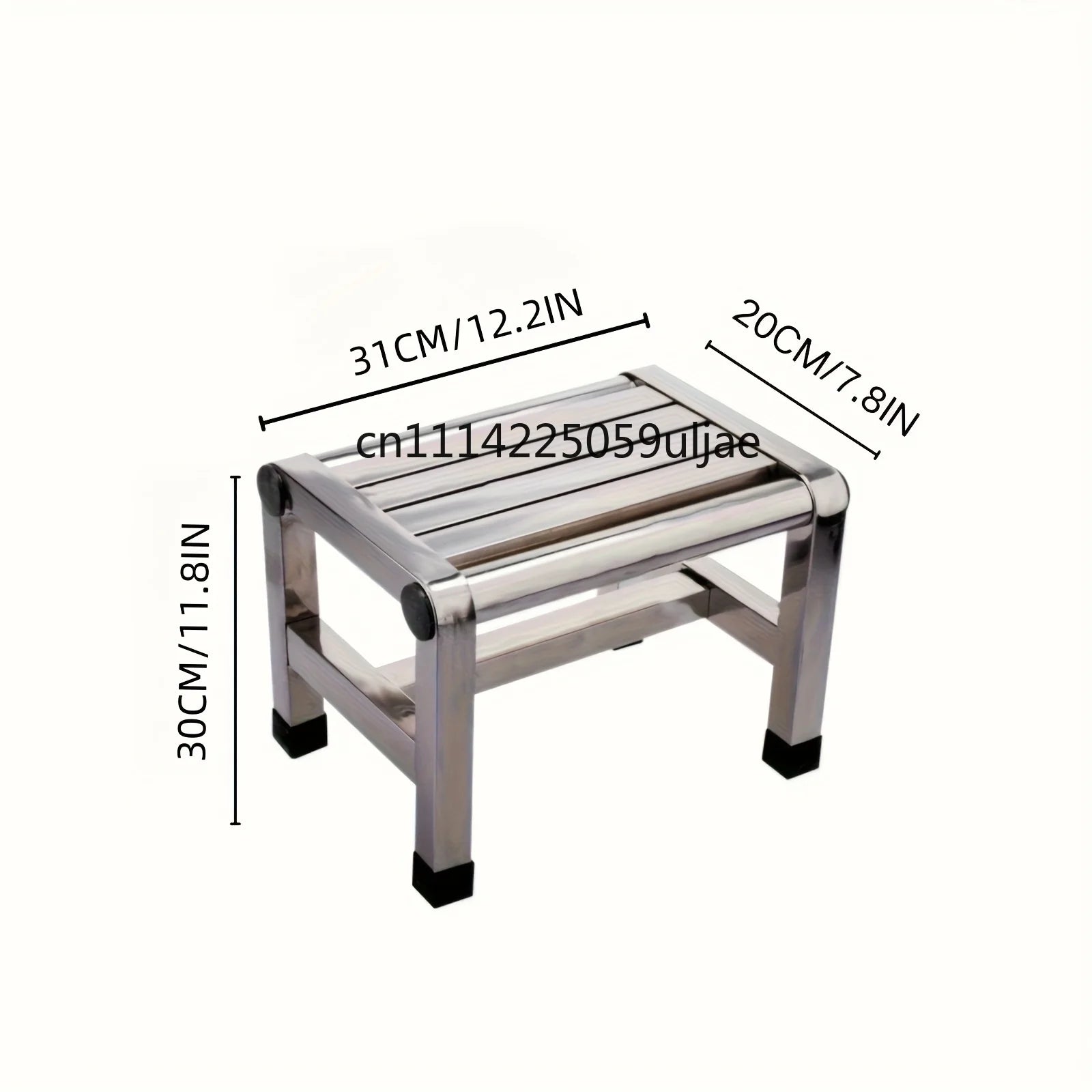 Multi Functional Stainless Steel Stool - Durable Thick & Sturdy Stool, Ideal for Living Room, Bathroom, Kitchen, Corridors