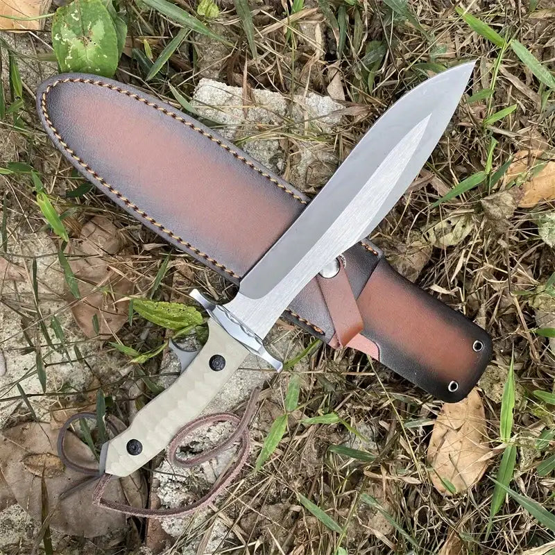Couteau à lame fixe MK9, manche G10, Chasse, Camping, Plein air, Alpinisme, Aventure en pleine nature, Couteaux multifonctions, Cadeaux pour hommes