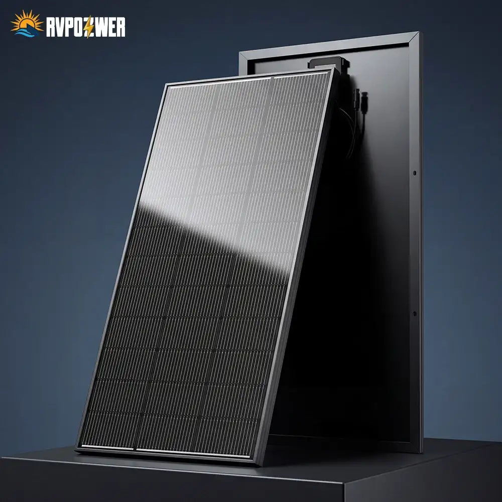 RVPOZWER Rigid Solar Panels 18BB N-Type Mono Cells 24.2% High Efficiency PV Power for Home RV Charge Farm Outdoor Off-Grid Travel Camping High Output 200W/400W/800W