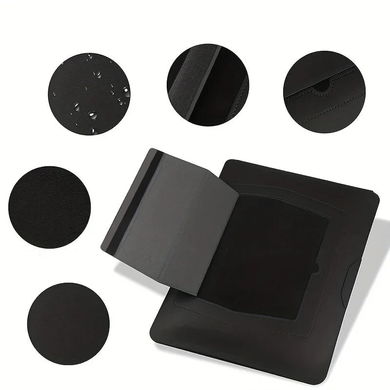 Funda de piel para portátil Dormin de 13,3"/15,6" con soporte ergonómico ajustable, diseño de velcro no magnético, estuche portátil para Mac, Dell y HP