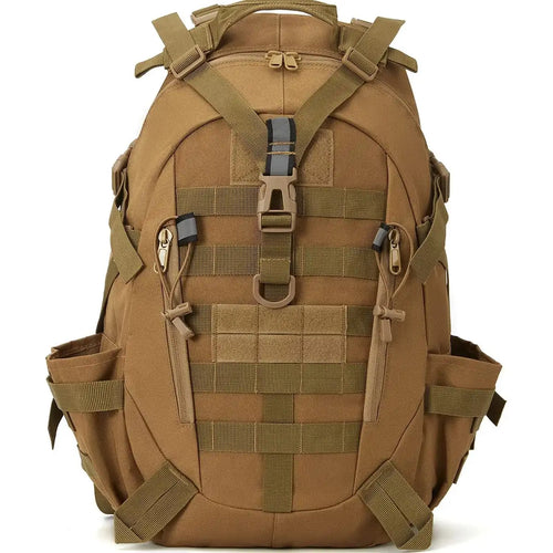 35-L-Taktik-Jagdrucksack für Herren mit MOLLE-System und reflektierendem Streifen, Outdoor-Wanderrucksack mit zwei Getränkehaltern und Kompressionsriemen, Jagdgepäcktasche für Hirsch-, Bogen-, Elch- und Wasservogeljagd
