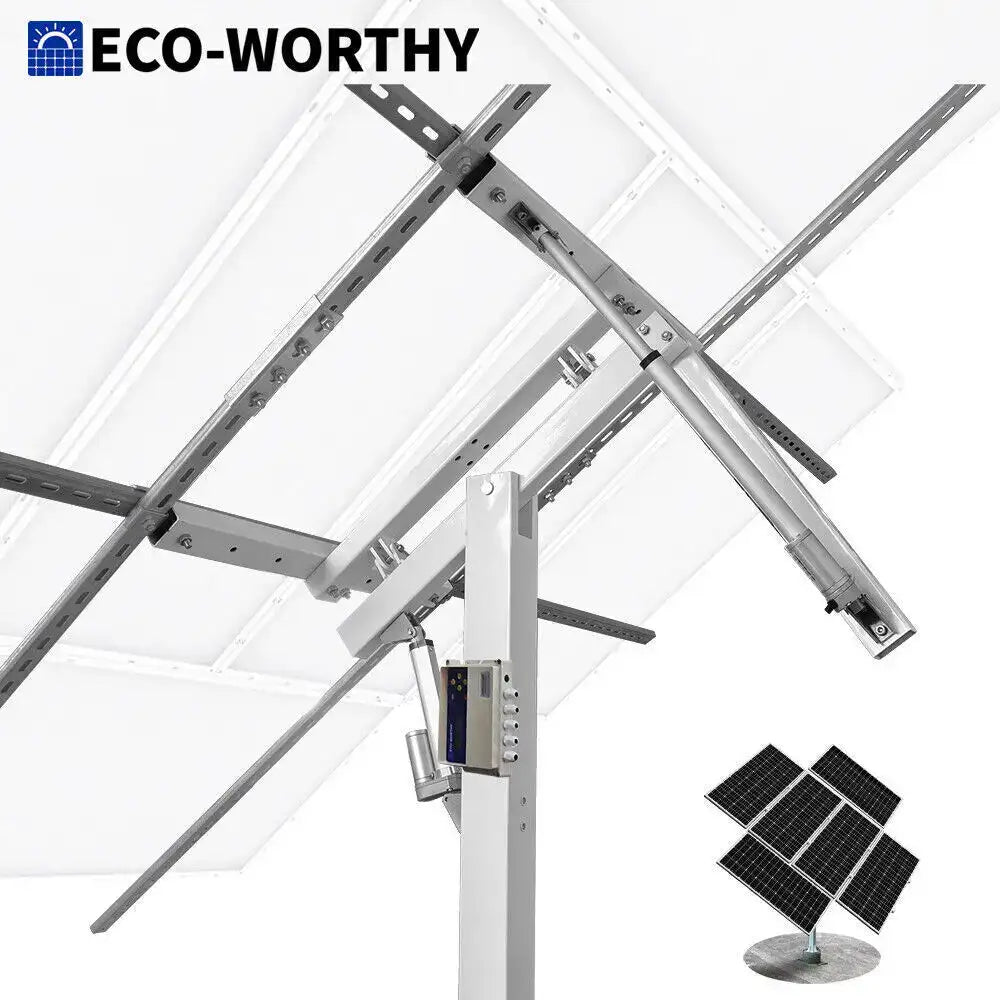 ECO-WORTHY zweiachsiger Solartracker – 40 % mehr Stromerzeugung