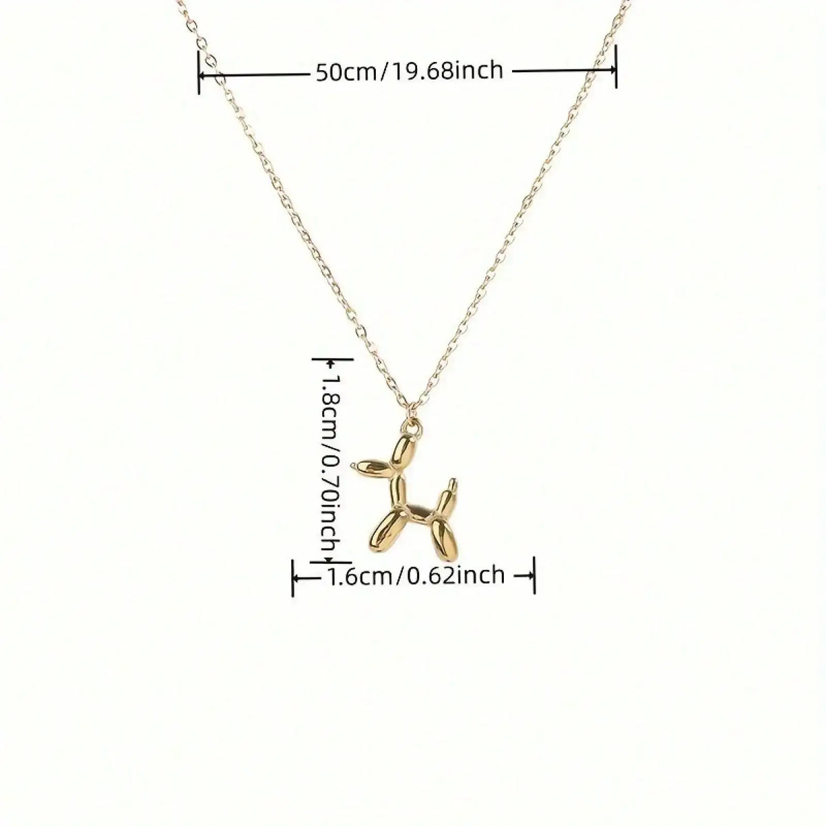 Ladies Fashion New Simple Hip Hop Balloon Dog Pendant Birthday Giftkvn