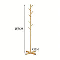 Floor Standing Clothes Rack Household Coat Hanger Simple Storage Organizer for Bedroom Living Room Clothing Display Stand