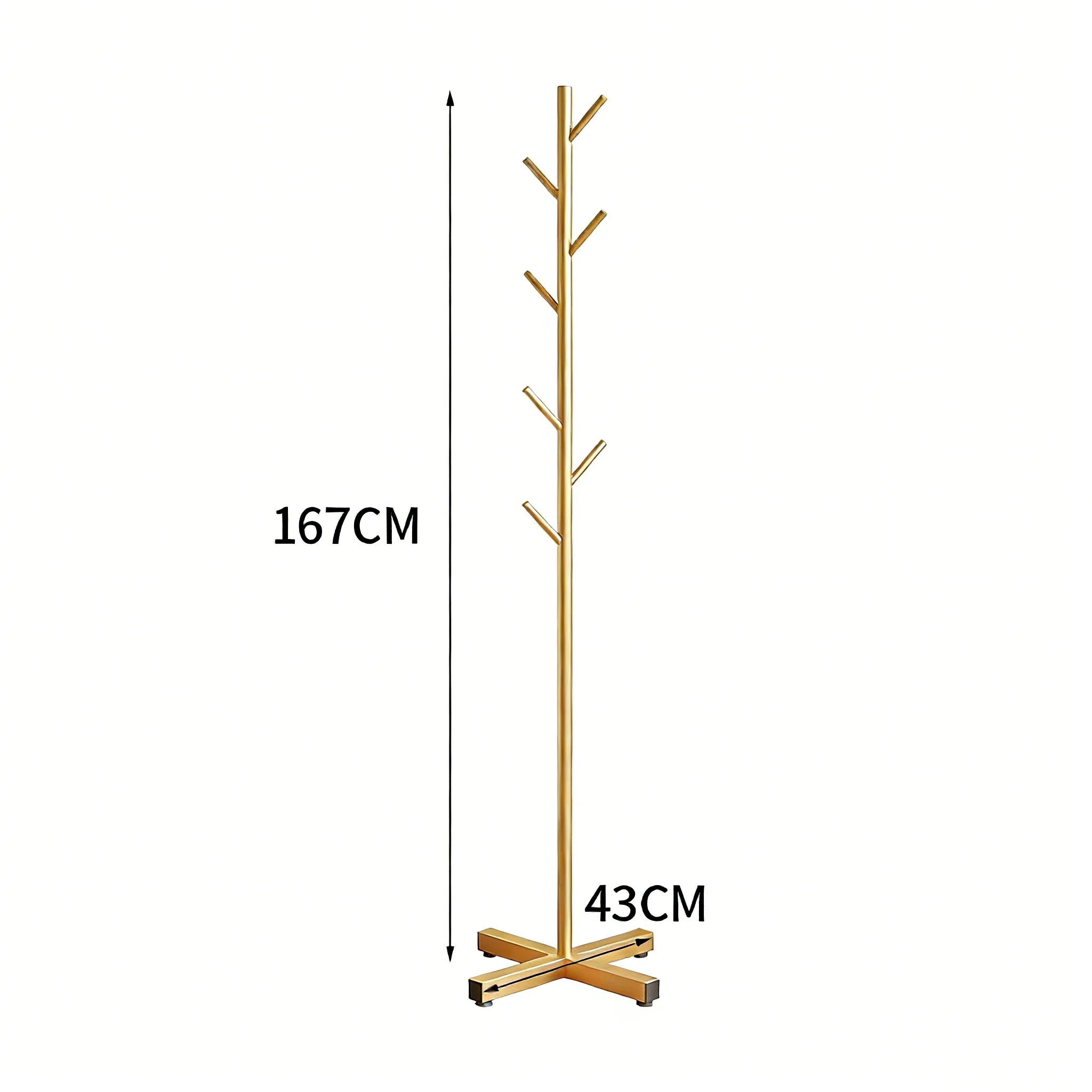 Floor Standing Clothes Rack Household Coat Hanger Simple Storage Organizer for Bedroom Living Room Clothing Display Stand