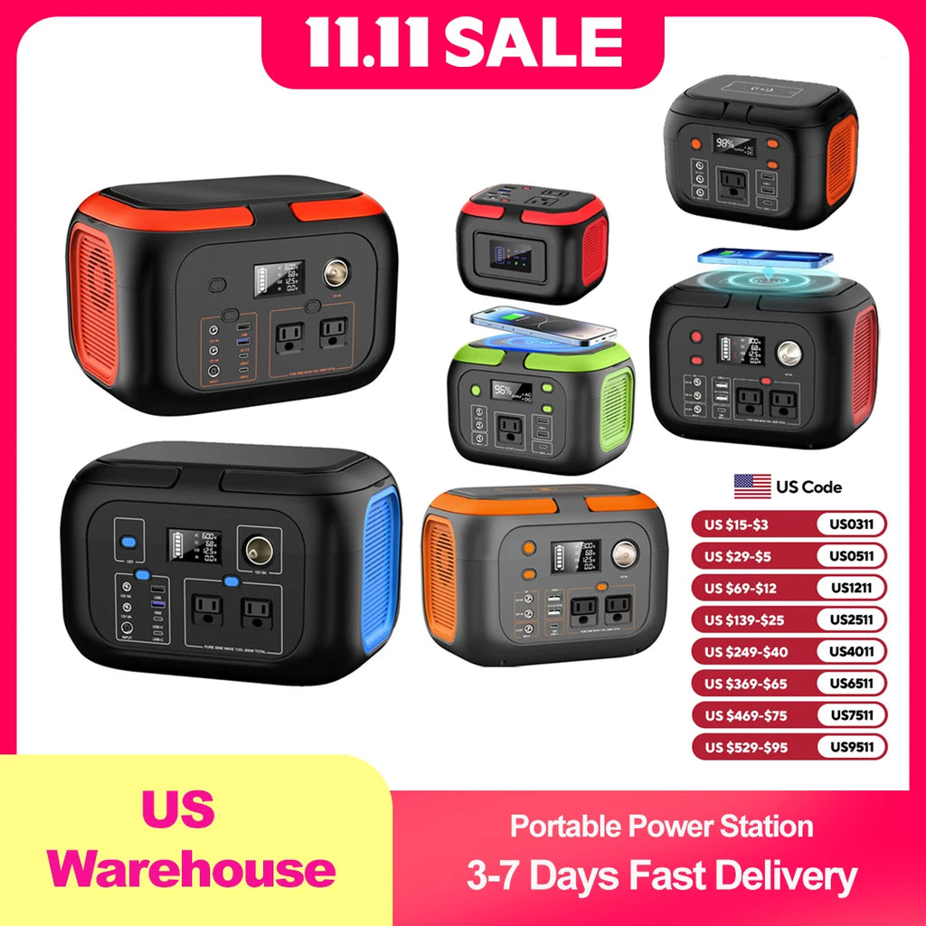 Centrale électrique portable – Générateur solaire de 120 W à 1500 W