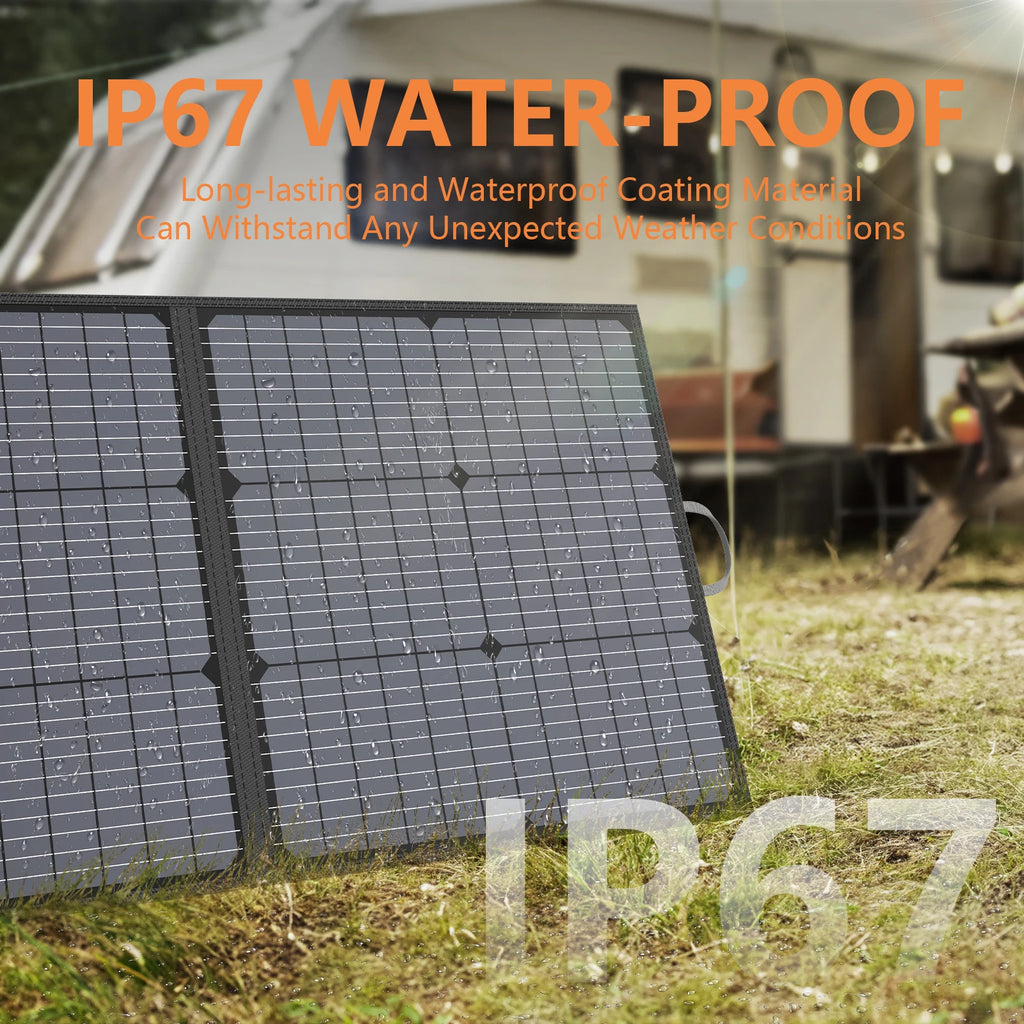 MHPOWOS 220W Foldable Solar Panel – For Jackery Bluetti EcoFlow