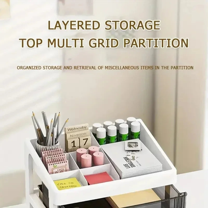 Drawer Storage Desk Organizer Stationery Transparent Office Supplies Organizers Accessories Box Plastic Organizing Boxes School