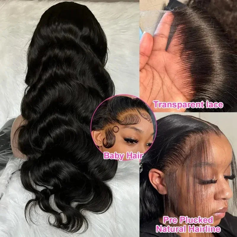 Brazilian Body Wave Human Hair Wig with HD Lace