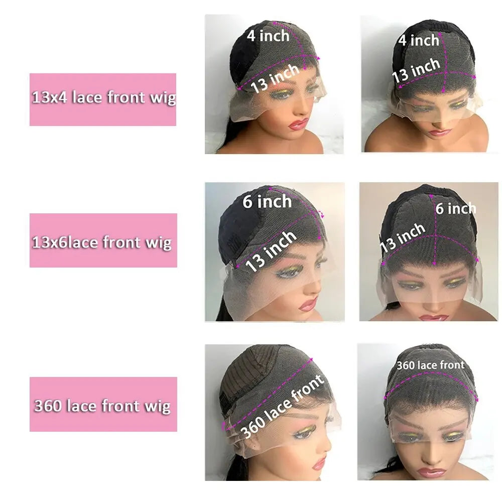 Brazilian Body Wave Human Hair Wig with HD Lace