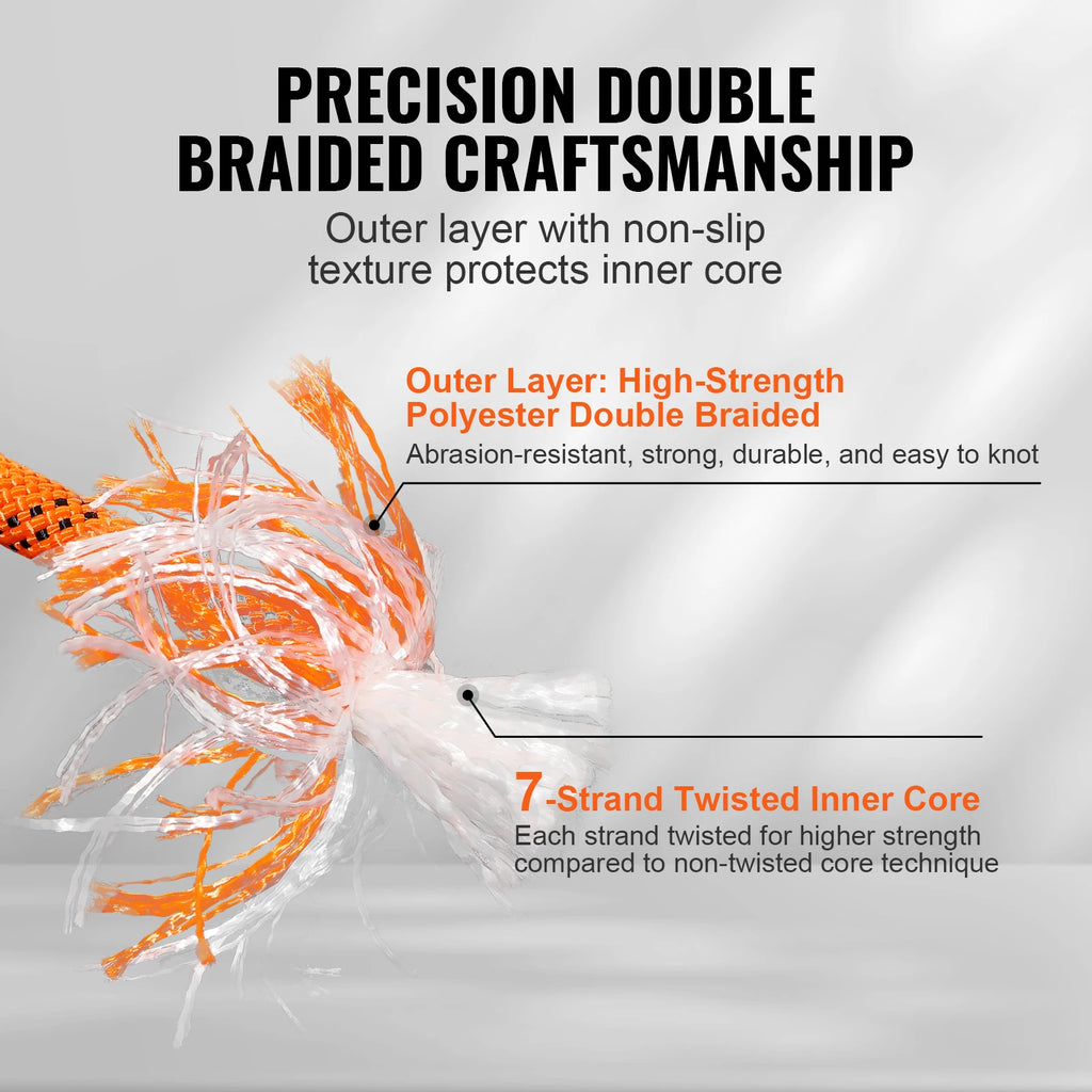 Corde d'extérieur SucceBuy 67 m – Polyester double tresse 48 brins