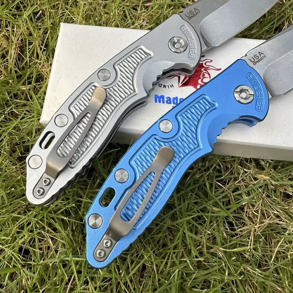 Hinderer XM18 multifunktionales Klapp-Taschenmesser, D2-Stahlklinge, T6-Aluminiumgriff, Outdoor-Camping- und Schneidemesser, Rettungswerkzeug