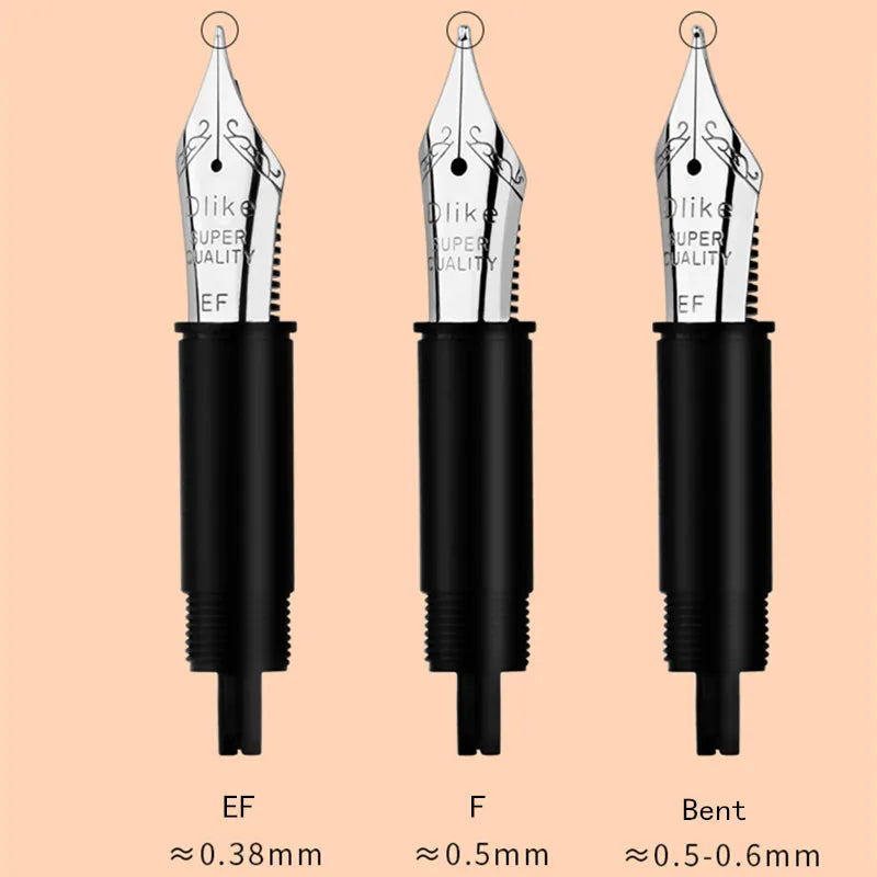 Majohn New Moon 2/Hunyuan/ New Moon 3/Alpha Fountain Pen Original Nib EF/F/Small Bent Nib School Office Supplies Replacement Nib