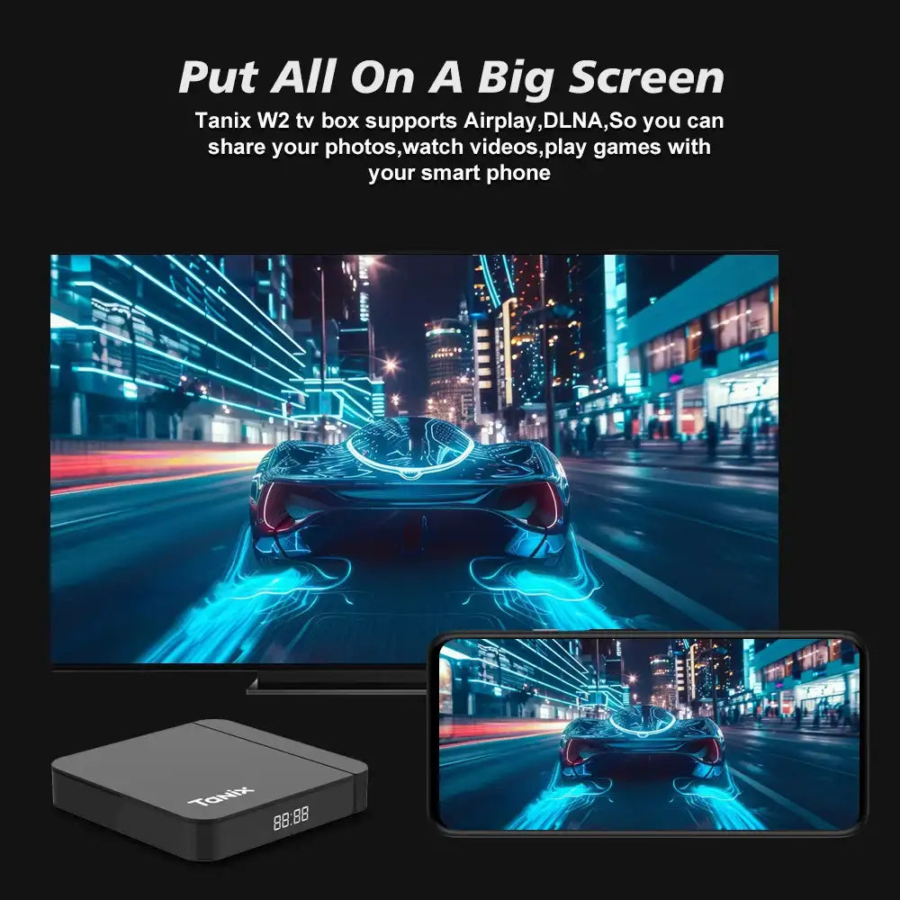 デュアルバンドWi-Fi対応 Tanix W2 スマートTVボックス